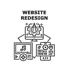 Website Redesign Concept Black