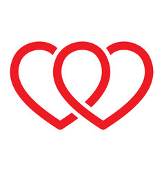 Linked Hearts Icon Loop From Two Hearts