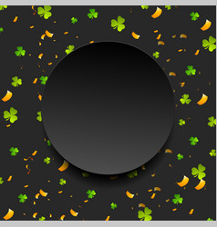 St Patrick Day Abstract Background With Confetti