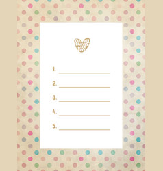 To Do List Template 5 Important Daily Golas