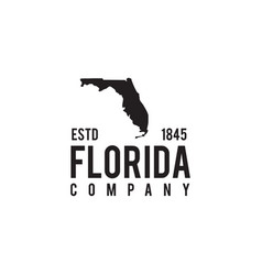 Florida Map State Logo Design