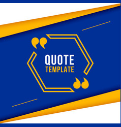 Quote Text Frame Background In Flat Style