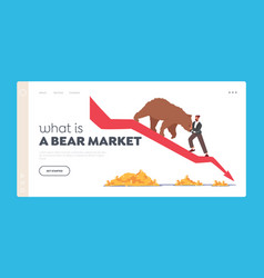 What Is Bear Market Landing Page Template Stock