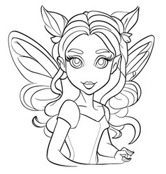 Beautiful Fairy Coloring Page