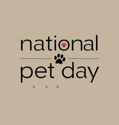 National Pet Day