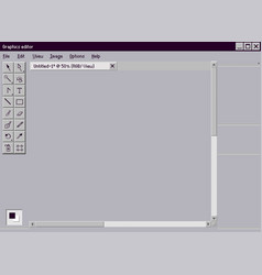 Old Design Editor Interface Graphic Drawing