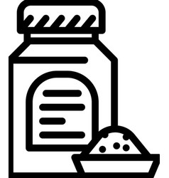 Red Cabbage Juice Powder Line Icon