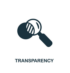 Transparency Icon Simple Element From Business