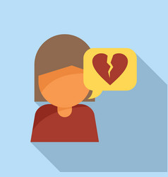 Dislike Heart Icon Flat Social Media