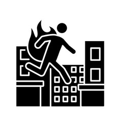 Stuntman Black Glyph Icon