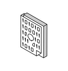 Code Of Security Software System Isometric Icon