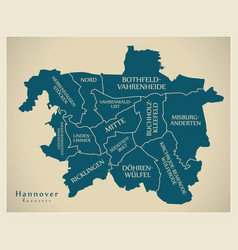 Modern City Map - Hannover City Germany