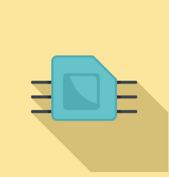 Phone Esim Icon Flat Style