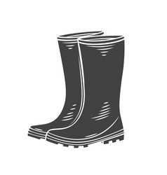 Rubber garden boots Royalty Free Vector Image - VectorStock