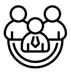 Board Meeting Icon Outline Style