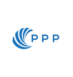 Ppp Letter Logo Design On White Background