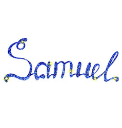 Samuel Name Lettering Tinsels