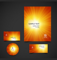 Bright Rays Business Stationery Design