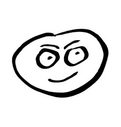 Envious Angry Emoticon Smiley Face Icon On White