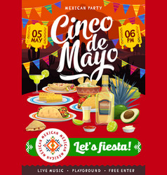 Mexican Cinco De Mayo Festive Holiday Party Flyer