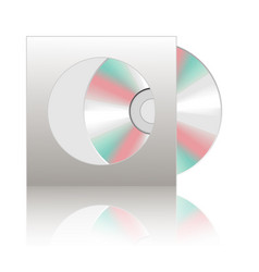 Realistic Compact Disc Or Cd Template Isolated