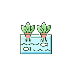 Aquaponics Rgb Color Icon