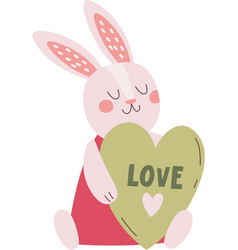 Rabbit Girl With Heart