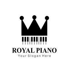 Royal Piano Flat Style Logo