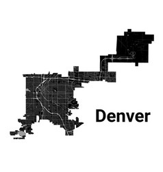 Denver City Map United States Municipal