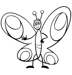 Funny Cartoon Butterfly Insect Animal Character