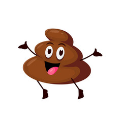 Funny Poo Excrement Cartoon Poop Emoji Character