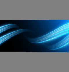 Futuristic Wavy Lines High Speed Light Blue