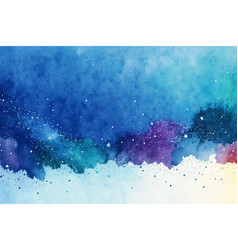 Hand Painted Watercolor Sky And Clouds Abstract