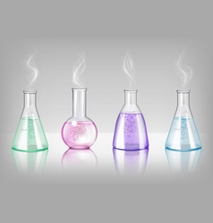 Laboratory Glassware Realistic Set