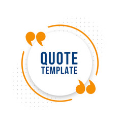 Quote Text Frame Template In Chat Bubble Design