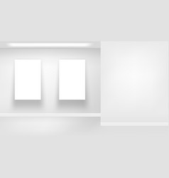 Empty Frame On White Clear Wall In Simple Room