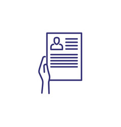 Resume Line Icon