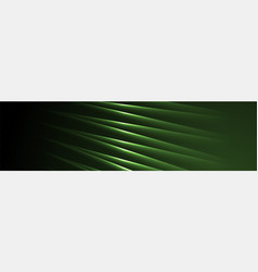 Dark Green Laser Lines Abstract Hi-tech Banner