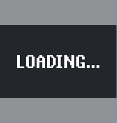 Retro Video Game Pixel Loading Screen