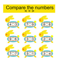 Math Activity For Kids Compare The Numbers