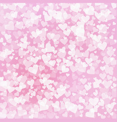 White Heart Love Confettis Valentines Day Patter