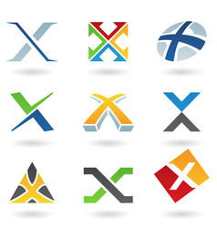 Abstract Icons Based On The Letter X