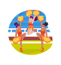 Cheerleading Isolated Cartoon