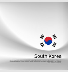 South Korea Flag Background Blurred Pattern