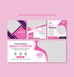 Spa Social Media Web Post Banner Template