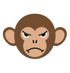 Monkey Muzzle Angry Flat Sticker