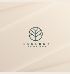 Abstract Tree Logo For Ecological Growth Template