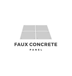 Faux Concrete Exposed Wall Panel Logo Icon