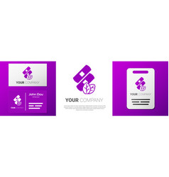 Logotype Medical Nicotine Patches Icon Isolated