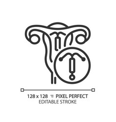 Intrauterine Device Linear Icon